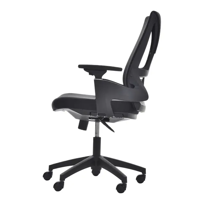 CADEIRA DE ESCRITÓRIO SPENCER - PRETO/PRETO - Foto 3