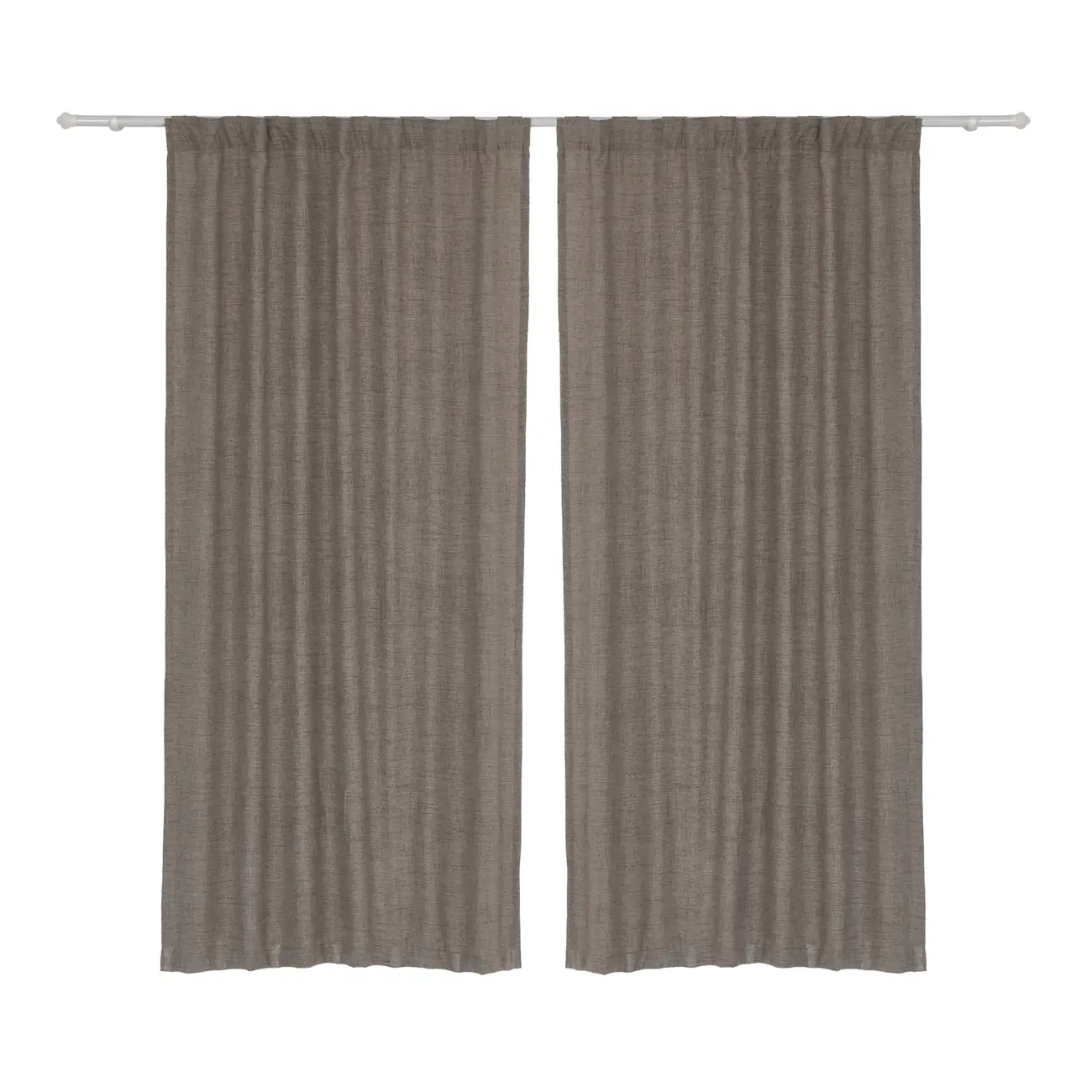CORTINA 2 PEÇAS 1,30 M X 2,30 M LINACEAS - MESCLADO CINZA - Foto 1