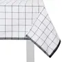 TOALHA DE MESA 1,40 M X 2,10 M DIA TÁ NA MESA - BRANCO/PRETO - Foto 3