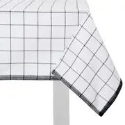 TOALHA DE MESA 1,40 M X 2,10 M DIA TÁ NA MESA - BRANCO/PRETO - Foto 3