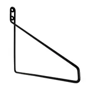 SUPORTE PARA PRATELEIRA COM 2 PEÇAS FINELINE - PRETO - Foto 2