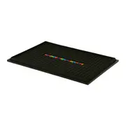 BAR MAT 28 CM X 19 CM CAVEIRA - PRETO/MULTICOR - Foto 2