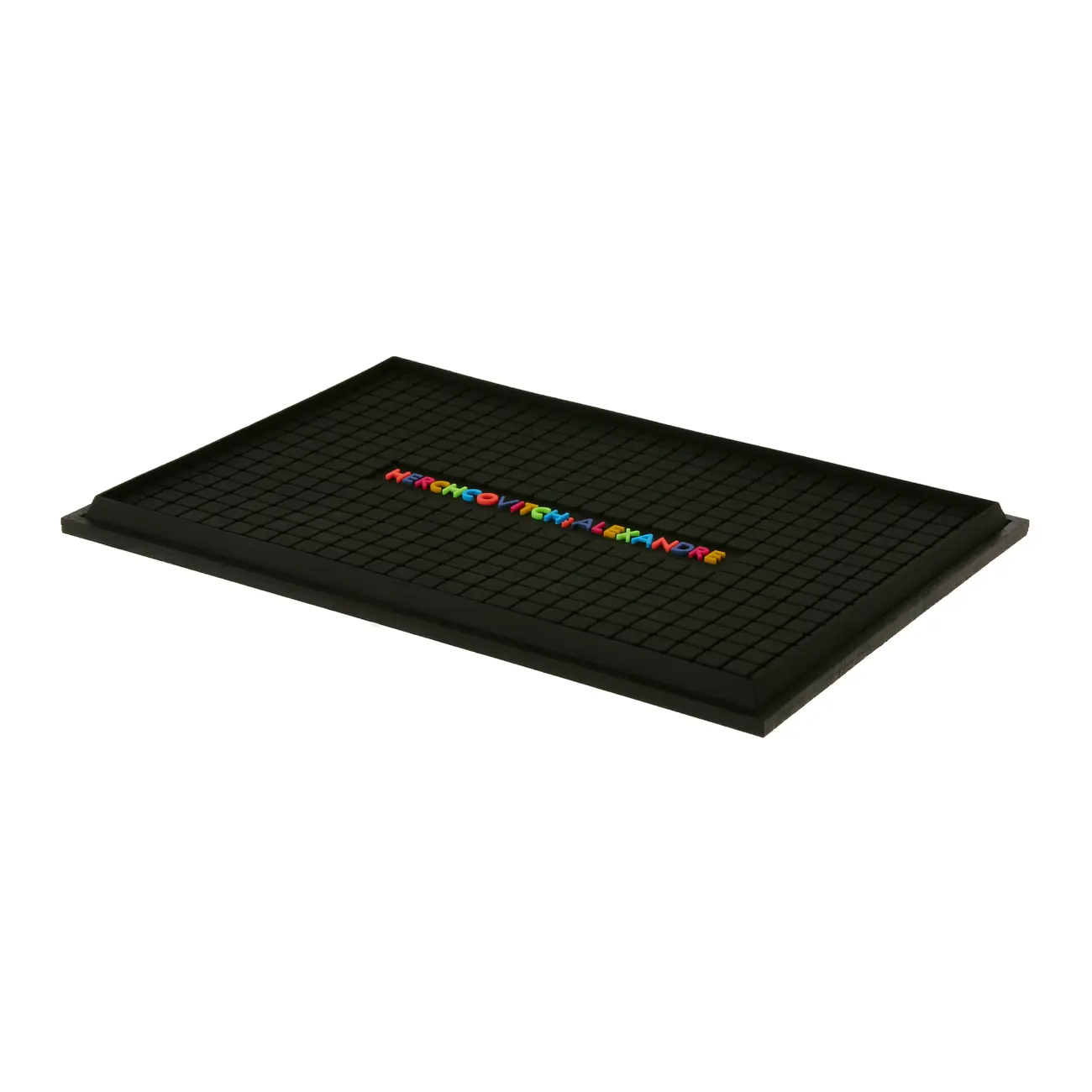 BAR MAT 28 CM X 19 CM CAVEIRA - PRETO/MULTICOR - Foto 2