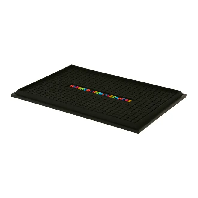BAR MAT 28 CM X 19 CM CAVEIRA - PRETO/MULTICOR - Foto 2