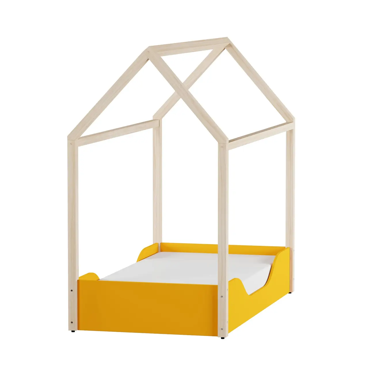 CAMA MONTESSORI JÚNIOR 78 CM PIN PLAY - BANANA/NATURAL WASHED - Foto 19