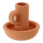 CASTIÇAL COM ALÇA TEMBÉ - ARGILA CRUA - Foto 4