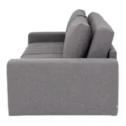 SOFÁ-CAMA RETRÁTIL E RECLINÁVEL 3 LUGARES SNOOZE - CINZA - Foto 8