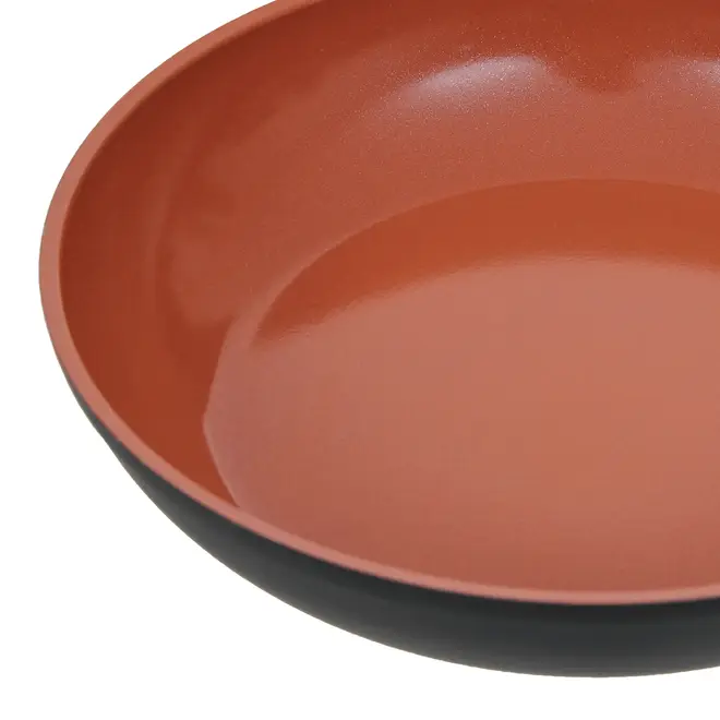 FRIGIDEIRA INDUÇÃO 24 CM NORMA - PRETO/TERRACOTA - Foto 6