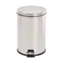 LIXEIRA COM PEDAL 12 L MALDEN - INOX/PRETO - Foto 1