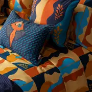 LENÇOL SOLTEIRO 1,60 M X 2,40 M MULHER PÁSSARO - TERRACOTA/MULTICOR - Foto 3