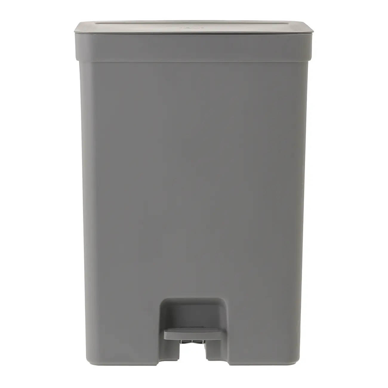 LIXEIRA DUPLA COM PEDAL 30 L TRIUM - KONKRET/CINZA - Foto 1