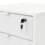 GAVETEIRO PARA ESCRITÓRIO 3 GAVETAS SLEEK - BRANCO/GRANILITE - Foto 8