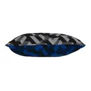 CAPA PARA ALMOFADA 50 CM X 30 CM MAZE - AZUL COBALTO/KONKRET - Foto 3