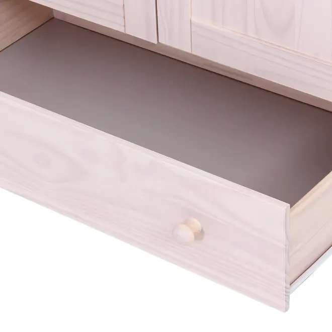 GUARDA-ROUPA DE SOLTEIRO 2 PORTAS/1 GAVETA TIMBER - BRANCO LAVADO - Foto 12