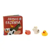 BANHO DIVERTIDO + TOYS: ANIMAIS DA FAZENDA LIVRO INFANTIL - MULTICOR - Foto 6