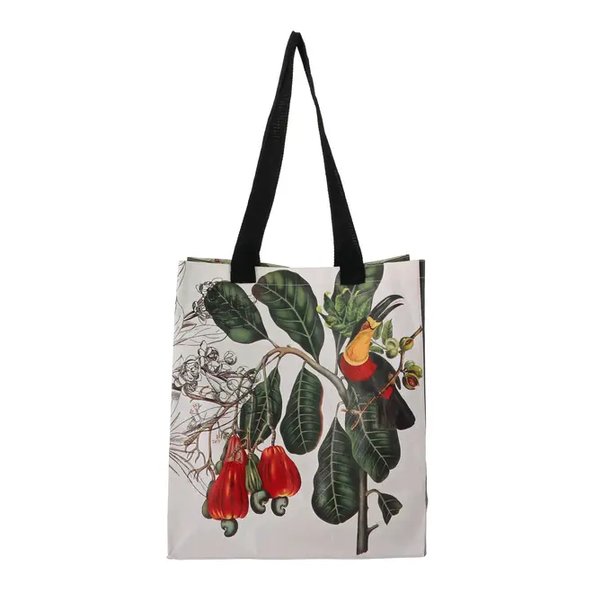 SACOLA REUTILIZÁVEL NATUREZA BOTÂNICA - MULTICOR/PRETO - Foto 1