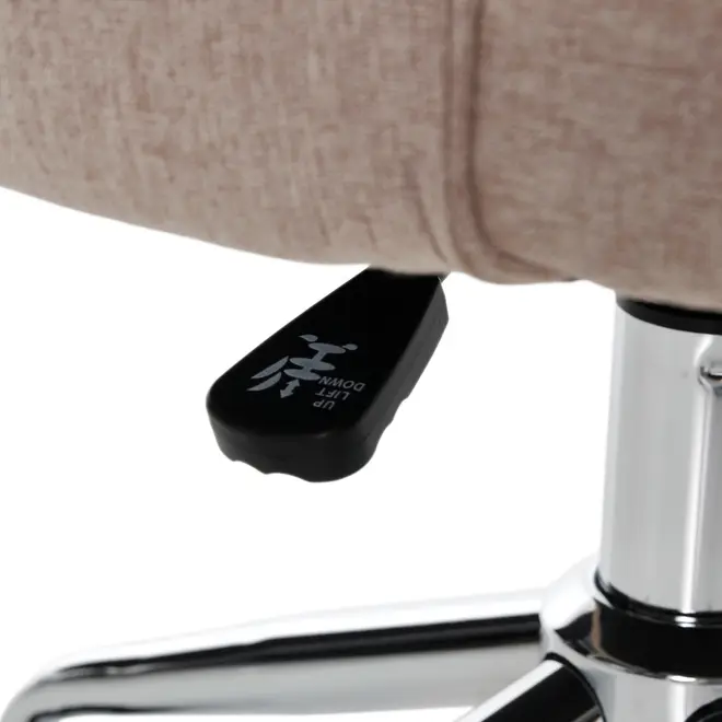 CADEIRA HOME OFFICE DANDY I - CROMADO/CAMELO - Foto 10