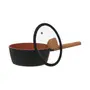 PANELA INDUÇÃO 19 CM NORMA - TERRACOTA/PRETO - Foto 4
