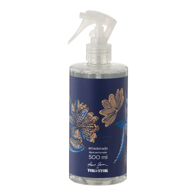 ÁGUA PERFUMADA AMADEIRADO 500 ML MAR E TERRA - INCOLOR/AZUL - Foto 1