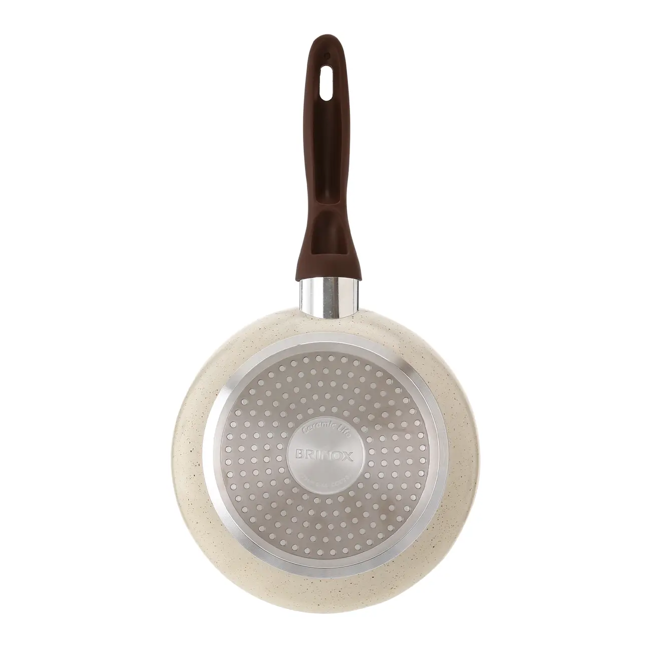 FRIGIDEIRA INDUÇÃO 20 CM CERAMIC LIFE SMART PLUS - CREAM/MARROM - Foto 5