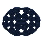 CESTO 27 CM X 22 CM X 11 CM ARABESCO - AZUL ESCURO - Foto 3
