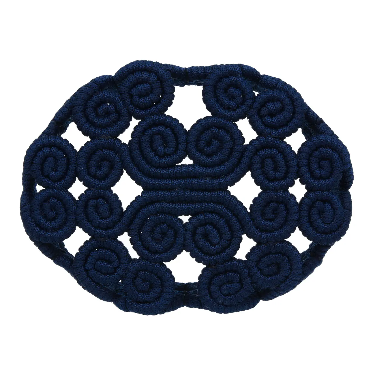 CESTO 27 CM X 22 CM X 11 CM ARABESCO - AZUL ESCURO - Foto 3