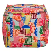 PUFF 45 CM X 45 CM VIBRA VERÃO - AÇAY/VERDE ÁGUA - Foto 1