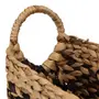 CESTO 23 CM X 36 CM X 32 CM AGUAPÉ - FIBRA NATURAL/PRETO - Foto 8