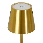 LUMINÁRIA DE MESA LED RECARREGÁVEL KROM - OURO - Foto 7