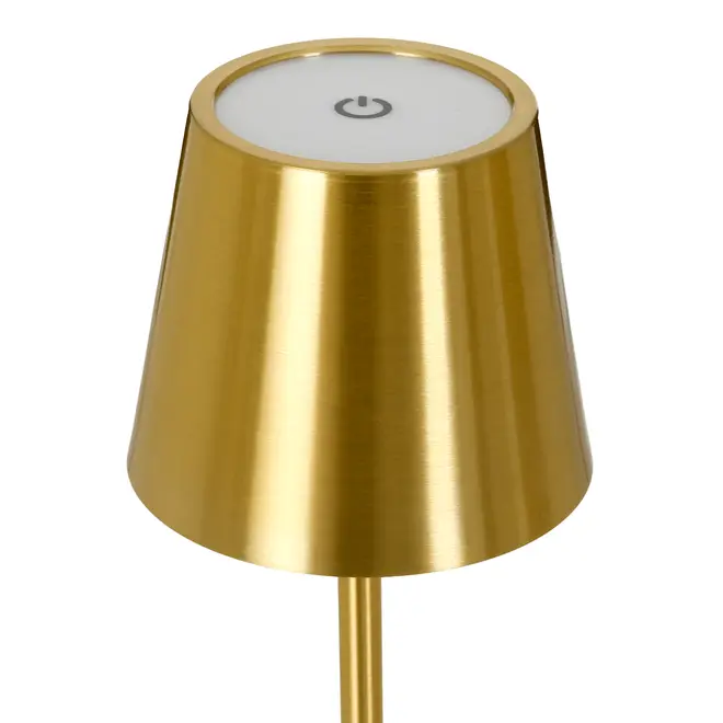 LUMINÁRIA DE MESA LED RECARREGÁVEL KROM - OURO - Foto 7