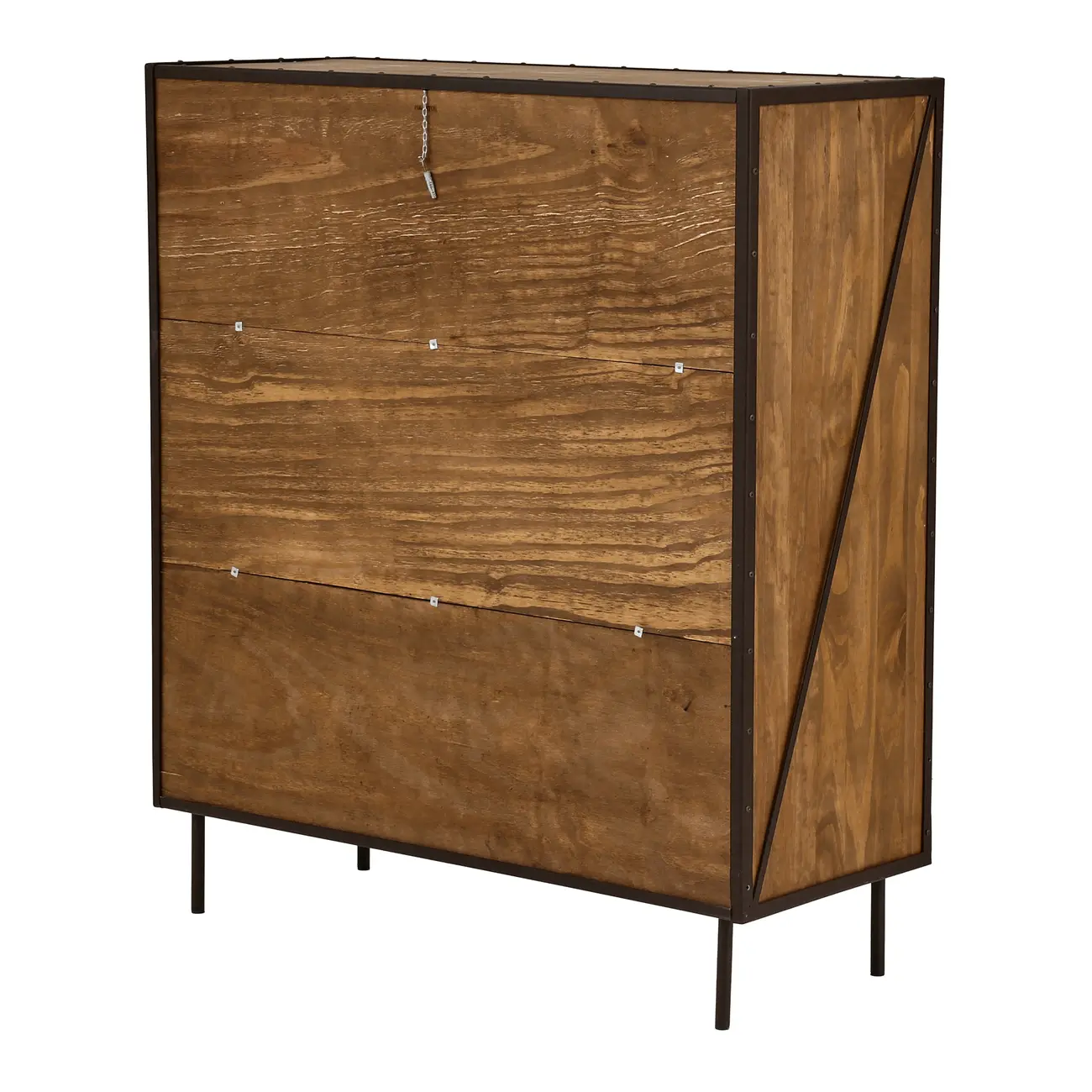 BUFFET 2 PORTAS 1,05 M X 42 CM STEAM TRUNK - ENCERADO CASTANHO/CASTANHO - Foto 6