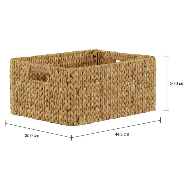 CESTO 44 CM X 35 CM X 20 CM NINHO - FIBRA NATURAL - Foto 2