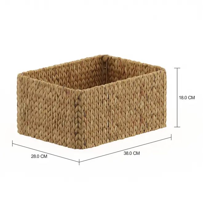 CESTO 38 CM X 28 CM X 18 CM NINHO - FIBRA NATURAL - Foto 2