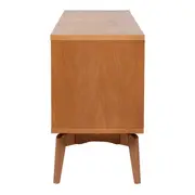 BUFFET 4 PORTAS 1,80 M X 45 CM COM PALHINHA ARES - TAUARI/FIBRA CLARA - Foto 8