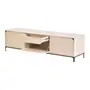 RACK 3 PORTAS/1 GAVETA 1,80 M X 45 CM NASH - AREIA/PRETO - Foto 3