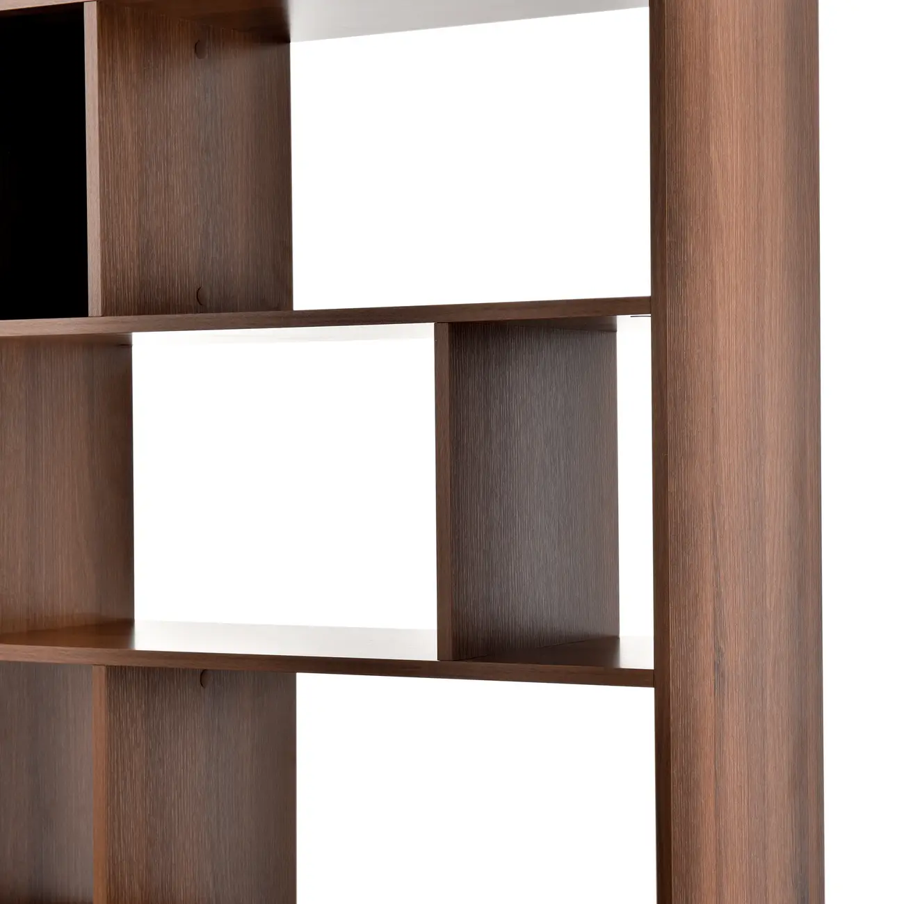 ESTANTE/DIVISÓRIA 80 CM X 2,12 M BLOCK WOOD - NOZES - Foto 5