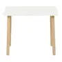 MESA INFANTIL 65 CM X 45 CM ANIMALS - NATURAL WASHED/BRANCO - Foto 1
