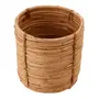 CESTO 18 CM X 18 CM  X 18 CM MUMBA - FIBRA CLARA - Foto 4