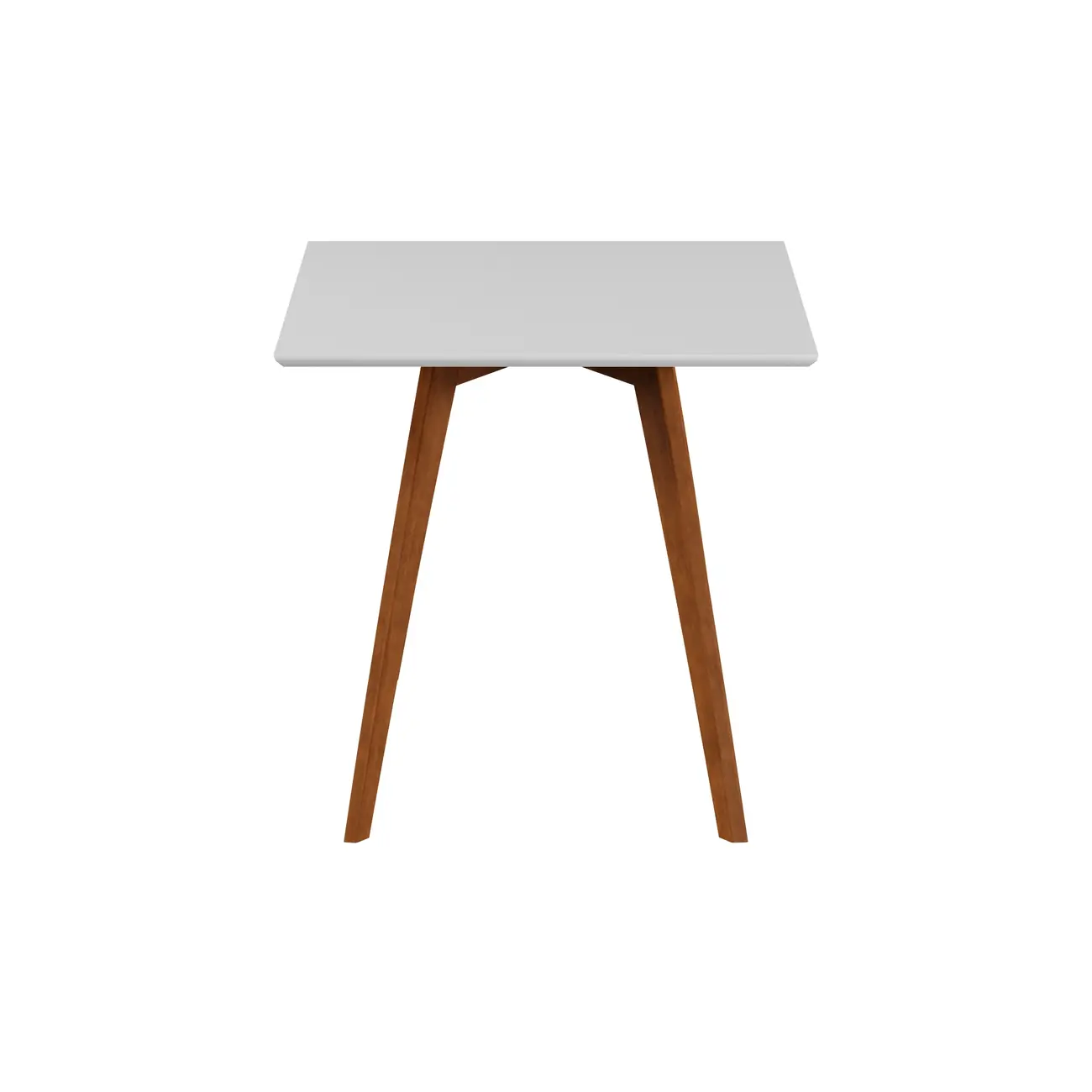 MESA DE JANTAR 1,35 M X 80 CM TAVE SQUARE - NOZES/BRANCO - Foto 3