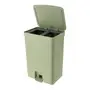 LIXEIRA DUPLA COM PEDAL 30 L TRIUM - SÁLVIA/CINZA - Foto 4