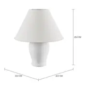LUMINÁRIA DE MESA NITTA - BRANCO/BRANCO - Foto 2