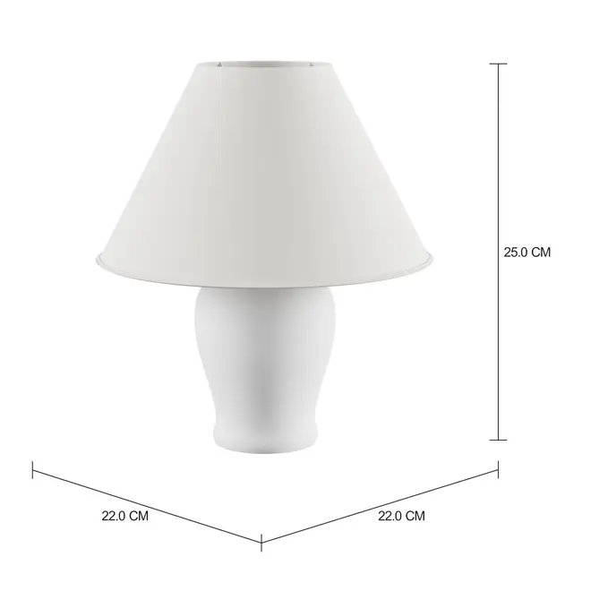 LUMINÁRIA DE MESA NITTA - BRANCO/BRANCO - Foto 2