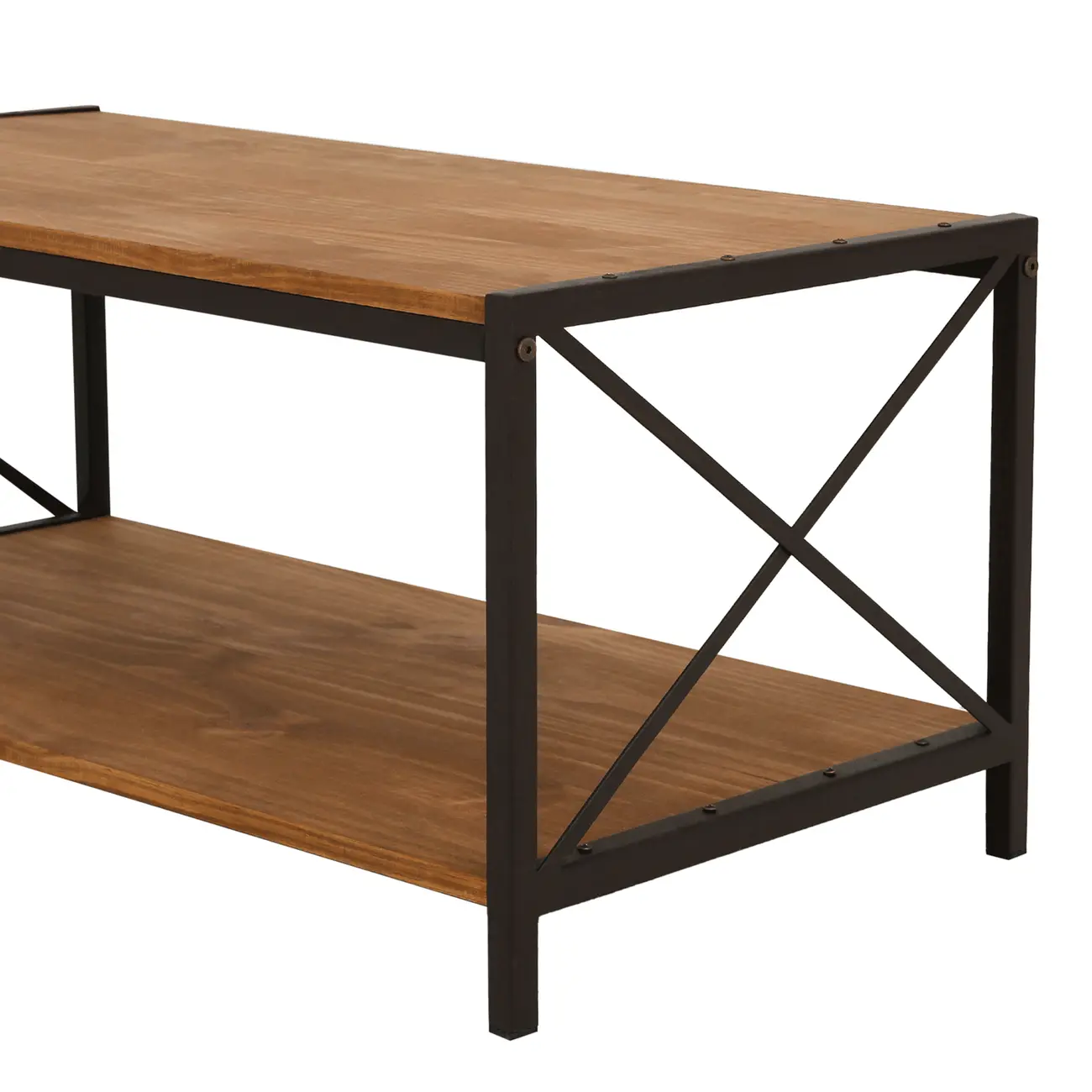 MESA DE CENTRO 90 CM X 45 CM STEAM TRUNK - CASTANHO/ENCERADO CASTANHO - Foto 6