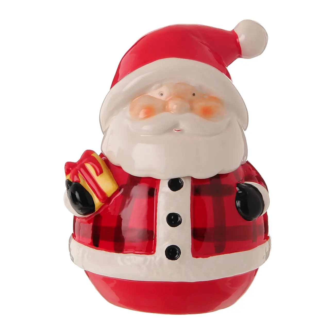 POTE DECORATIVO NOEL BORDAR, AMAR E CELEBRAR - VERMELHO/BRANCO - Foto 1