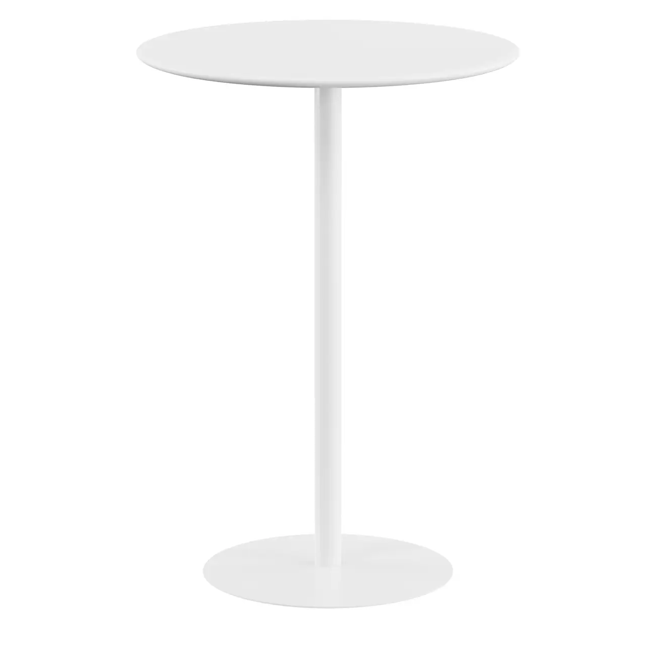 MESA LATERAL REDONDA 42 CM DART FIXY - BRANCO - Foto 1