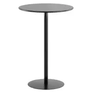 MESA LATERAL REDONDA 42 CM DART FIXY - PRETO - Foto 1