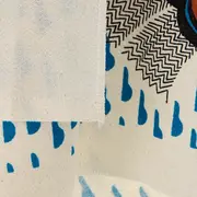 PANO DE PRATO CONJUNTO COM 3 PEÇAS MULHER PÁSSARO - AZUL HISTÓRICO/TERRACOTA - Foto 10
