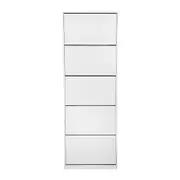 SAPATEIRA PISO/PAREDE 5 PORTAS BASCULANTES FAMILY - BRANCO - Foto 1