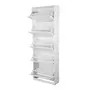 SAPATEIRA PISO/PAREDE 5 PORTAS BASCULANTES FAMILY - BRANCO - Foto 4