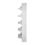 SAPATEIRA PISO/PAREDE 5 PORTAS BASCULANTES FAMILY - BRANCO - Foto 5